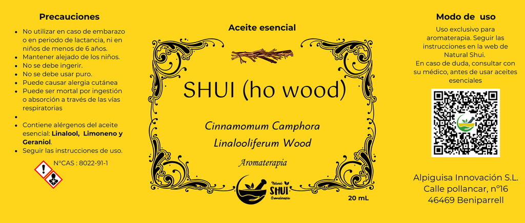 Aceite esencial de Shui (Ho wood) 20ml 