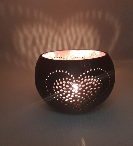 Heart candle holder